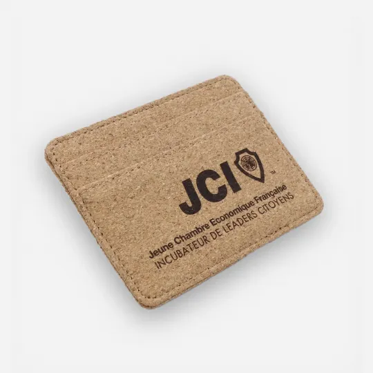 Porte carte en liège JCI