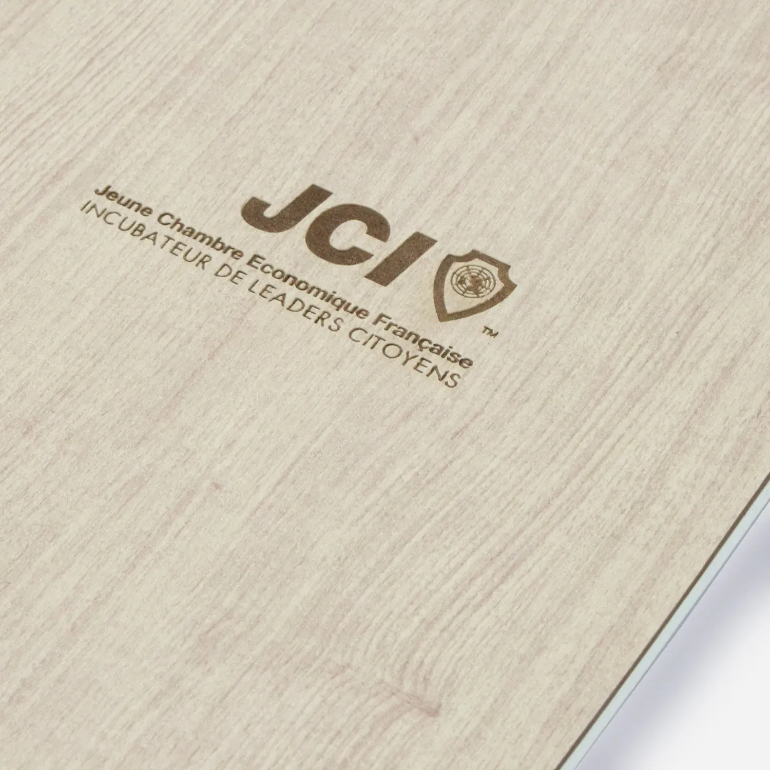 Carnet de note JCI couverture bois (A5)