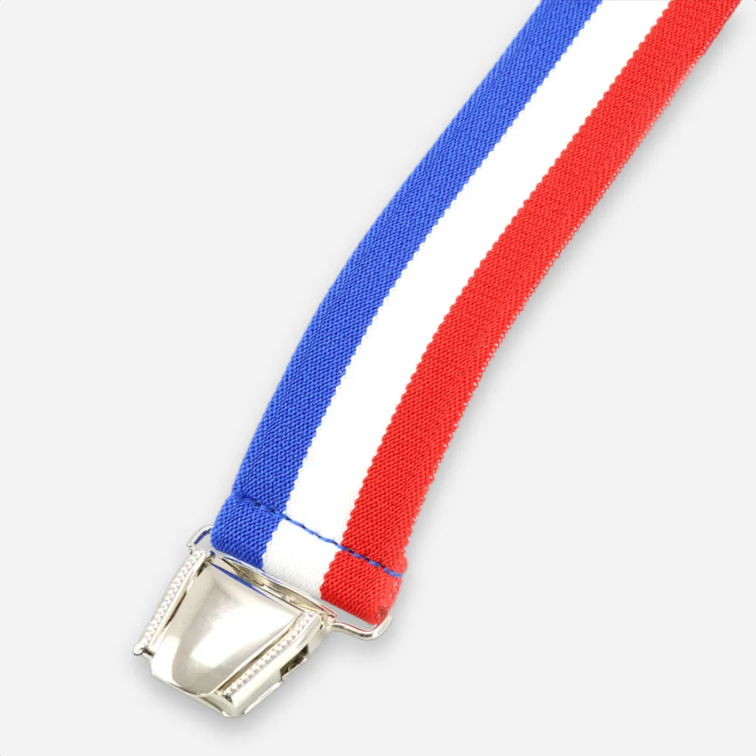 Bretelles à pince Bleu-Blanc-Rouge Made in France