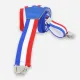 Bretelles à pince Bleu-Blanc-Rouge Made in France