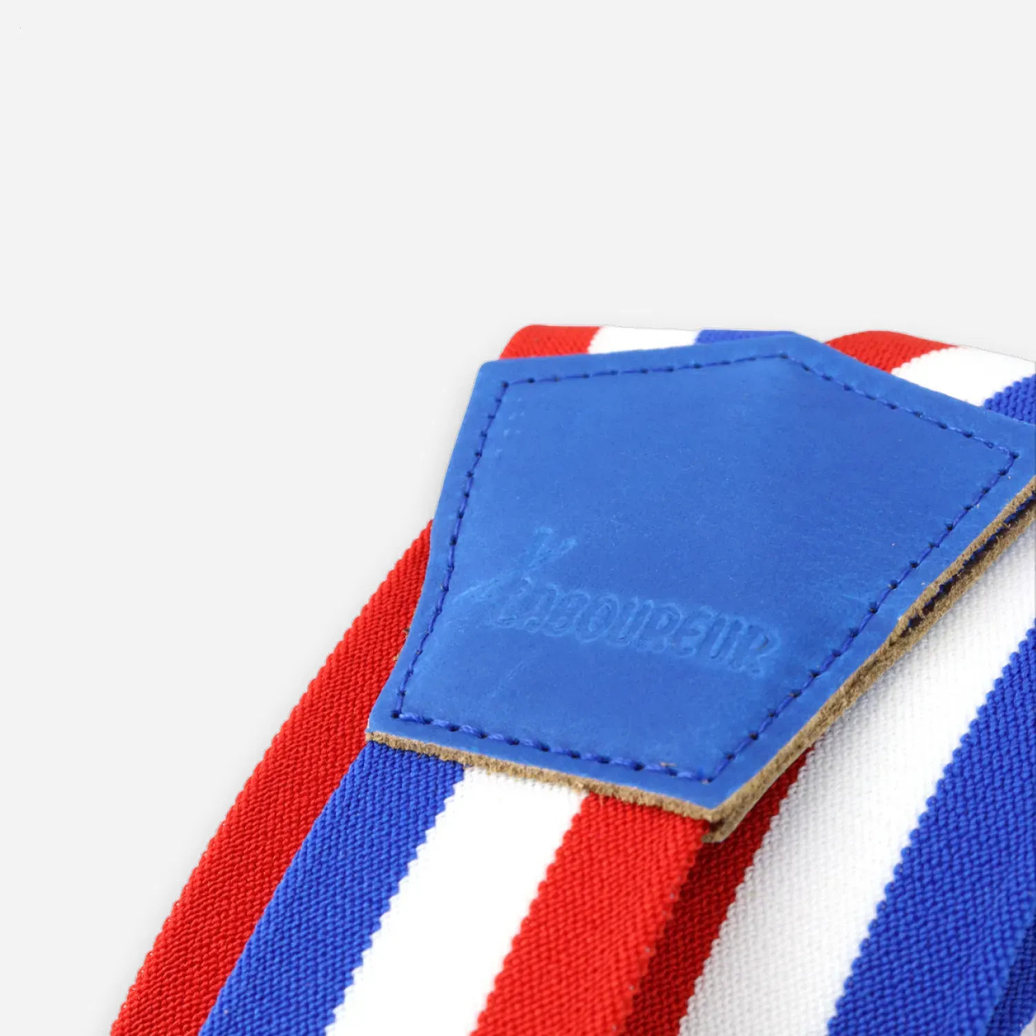Bretelles à pince Bleu-Blanc-Rouge Made in France