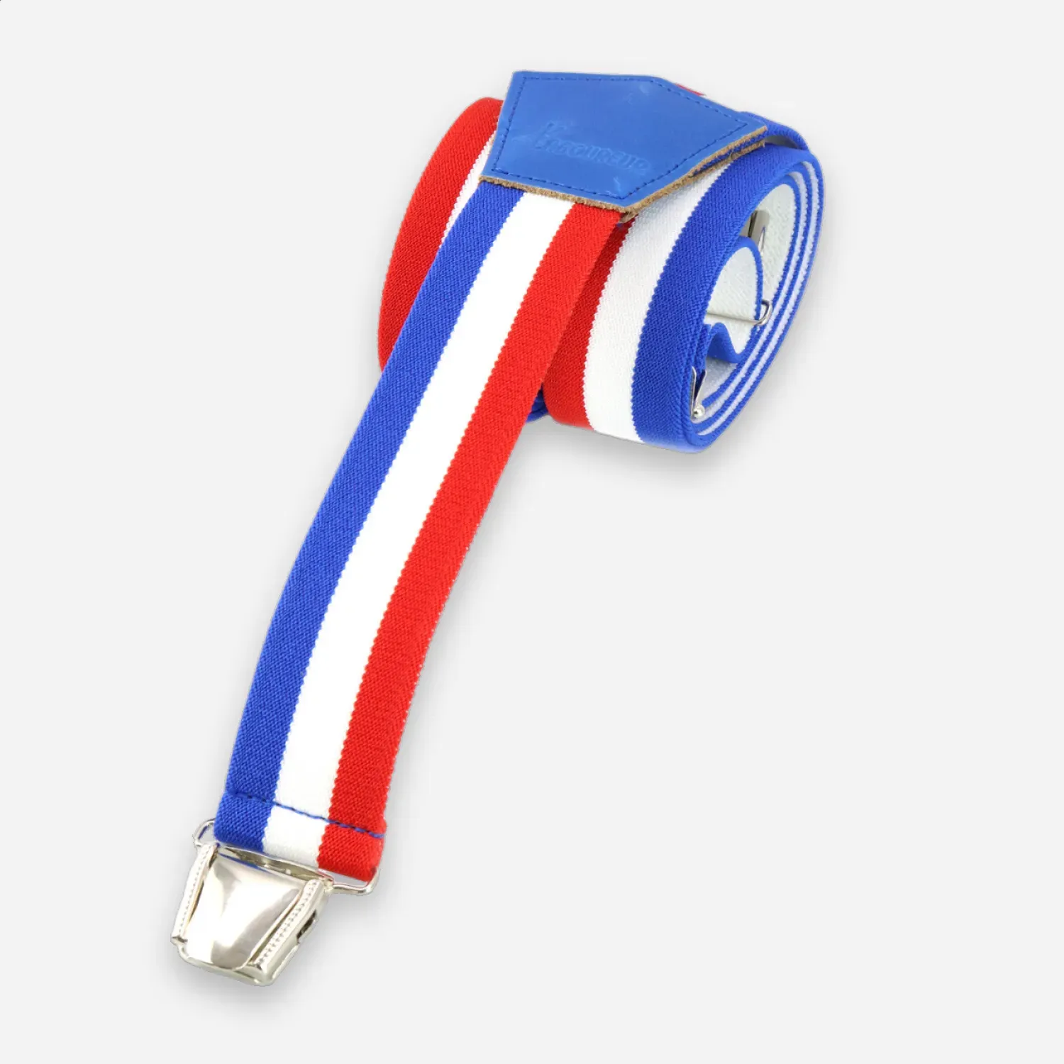 Bretelles à pince Bleu-Blanc-Rouge Made in France