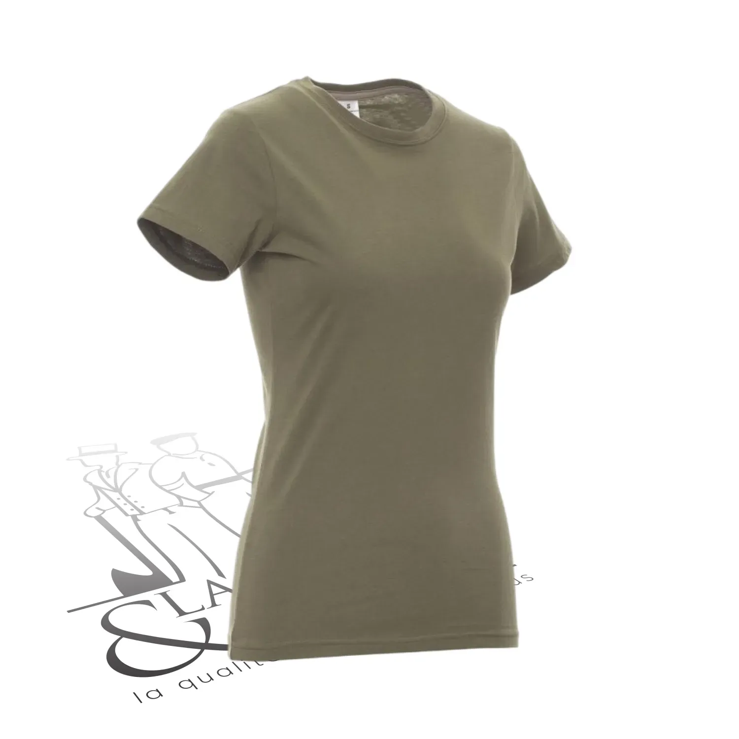 T-shirt de travail femme col rond