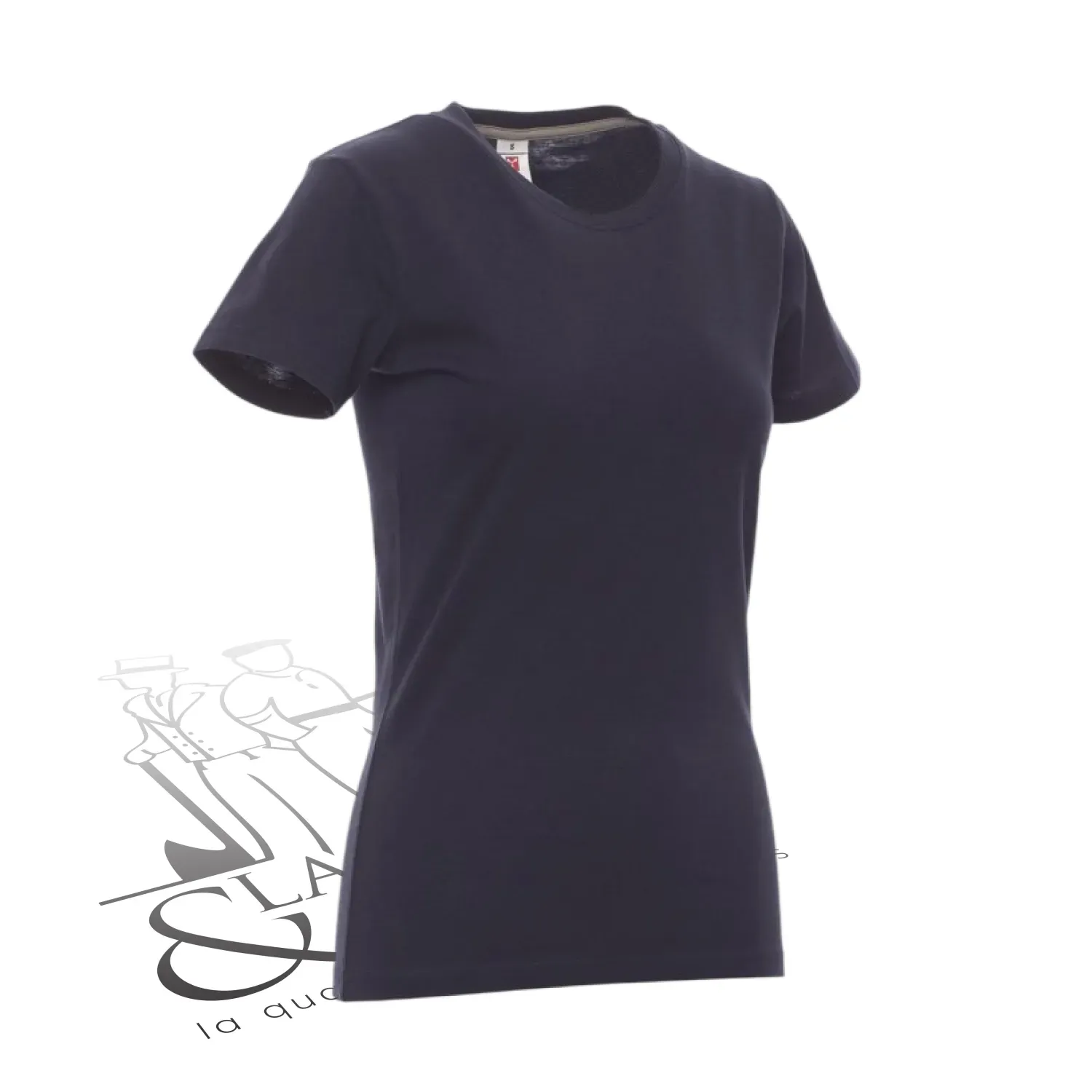T-shirt de travail femme col rond
